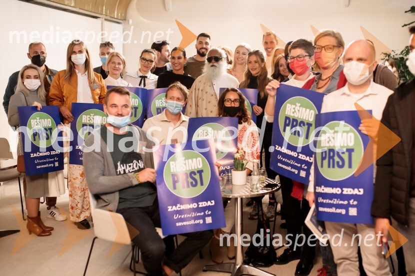 Sadhguru v Sloveniji, predavanje Rešimo prst (Save Soil)