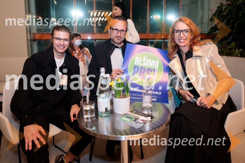  Juš Lesjak;  Samo Login, podjetnik;  Iza Sia Login, podjetnicaSadhguru v Sloveniji, predavanje Rešimo prst (Save Soil)