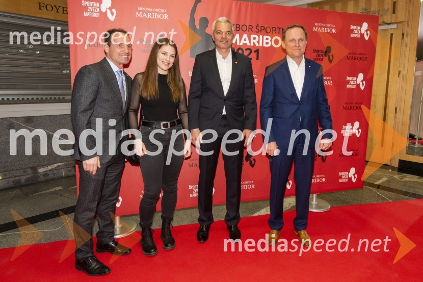  Tomaž Barada, taekwondoist in kickbokser, predsednik Športne zveze Maribor, predsednik Športne zveze Maribor, podpredsednik Olimpijskega komiteja Slovenije;  Urša Terdin, kickboksarka;  Aleksander Saša Arsenovič, župan, Mestna občina Maribor; dr. Samo Peter Medved,  podžupan, Mestna občina Maribor Izbor športnika Maribora 2021