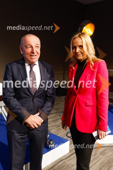  Andrej Šircelj, minister za finance;  Ajša Vodnik, izvršna direktorica AmCham (Ameriška gospodarska zbornica)Gospodarski krog, Amcham Slovenija