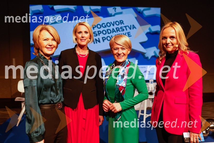  Nevenka Črešnar Pergar, lastnica in direktorica podjetja NP Consulting;  Petra Juvančič, izvršna direktorica, Združenje Manager; dr. Aleksandra Pivec, stranka Naša dežela, predsednica;  Ajša Vodnik, izvršna direktorica AmCham (Ameriška gospodarska zbornica)Gospodarski krog, Amcham Slovenija