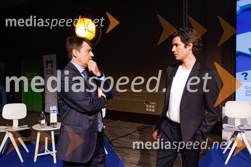  Andrej Božič, predsednik, Združenje Manager;  Luka Mesec, koordinator, Stranka LevicaGospodarski krog, Amcham Slovenija