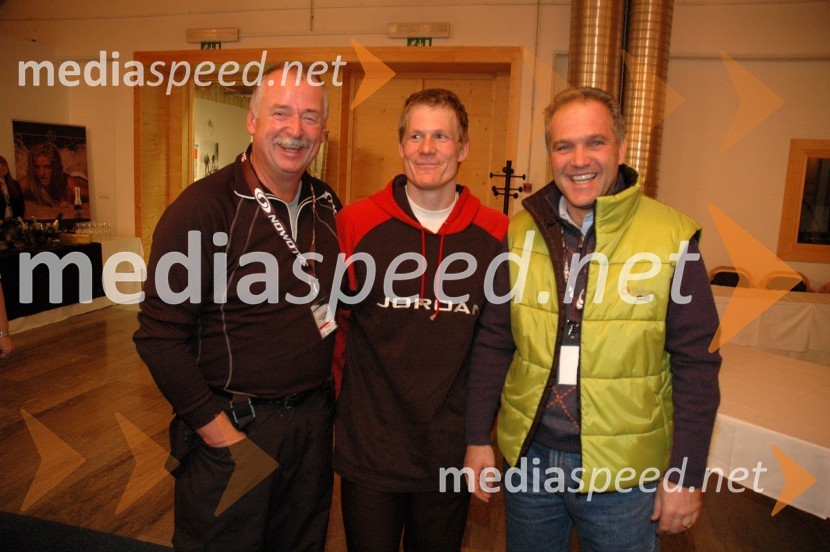 Milan Eff, kriminalist, Bernard Vajdič, alpski smučar in Damjan Pintar, direktor podjetja Unitur1. VIP CUP UNITUR 2008