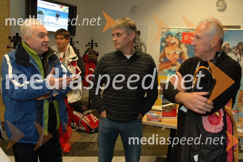 Zoran Petrovič, podjetnik in Bogdan Topič in Marjan Gaberšek, organizator1. VIP CUP UNITUR 2008