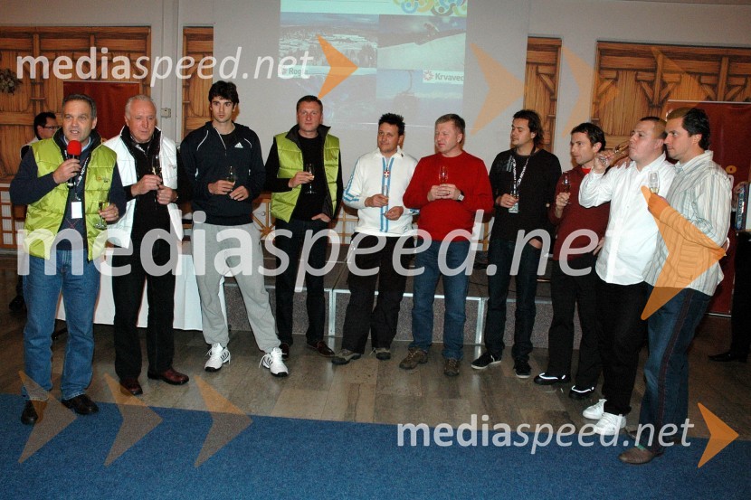 Damjan Pintar, direktor podjetja Unitur, Marjan Gaberšek, organizator, Mario Ančič, hrvaški teniški igralec, Dmitrij Poplinov, ruski gost, Bogdan Plaznik, direktor tekmovanja v smučarskih skokih v Velenju in predsednik Smučarsko skakalnega kluba Velenje, Oleg Kankov, poslanec ruske dume, Andraž Hribar, pevec, Tomaž Orešič, EFT Group, ... in Eduard Suboch, bivši član ruske olimpijske reprezentance v smučarskih skokih1. VIP CUP UNITUR 2008