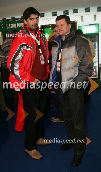 Bor Greiner, urednik na Radiu City in Marko Kolbl, lastnik radia postaja Center 
(nedeljski slalom)42. Zlata lisica