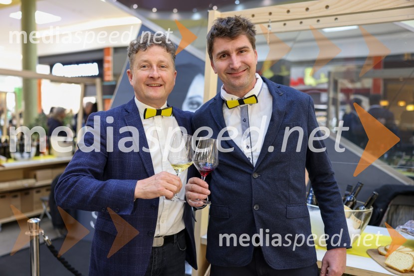  Danilo Steyer,   vinar, Steyer Vina; vinski vitez, predsednik Vinske reprezentance Slovenije;  Sandi  Fleisinger, Kmetija FleisingerPubeci v Citycentru Celje