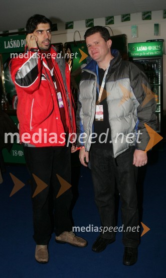 Bor Greiner, urednik na Radiu City in Marko Kolbl, lastnik radia postaja Center 
(nedeljski slalom)42. Zlata lisica