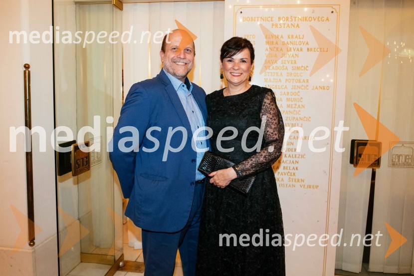 mag. Matjaž Rihtaršič, direktor, Uzin Utz. SLovenija; dr. Tanja Rihtaršič, direktorica prodaje in marketinga, Paloma d.o.o.Svatba & posvetitev pomladi, premiera baleta Edwarda Cluga