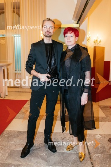  David Hojnik, modni oblikovalec DH fashion;  Valerija Grubelnik, Cvetličarna GrubelnikSvatba & posvetitev pomladi, premiera baleta Edwarda Cluga