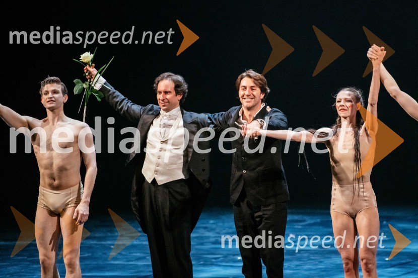  Simon Krečič, umetniški direktor Opere SNG Maribor;  Edward Clug, umetniški direktor, Balet SNG MariborSvatba & posvetitev pomladi, premiera baleta Edwarda Cluga