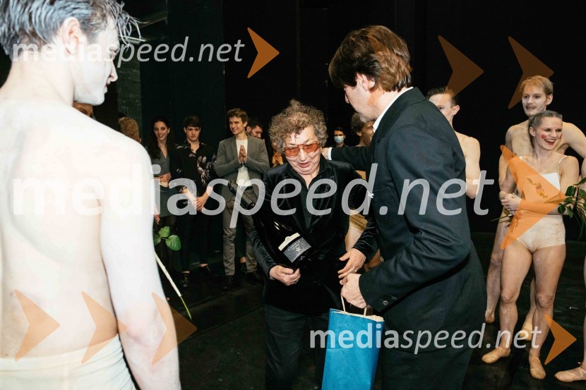  Dragica Petrovič, režiserka in producentka;  Edward Clug, umetniški direktor, Balet SNG MariborSvatba & posvetitev pomladi, premiera baleta Edwarda Cluga