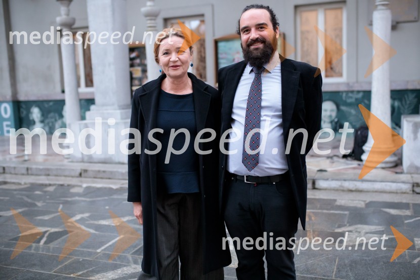  Vesna  Jevnikar, igralka;   Jure Novak, režiser, direktor, Prešernovo gledališče KranjSklepna slovesnost 52. tedna slovenske drame