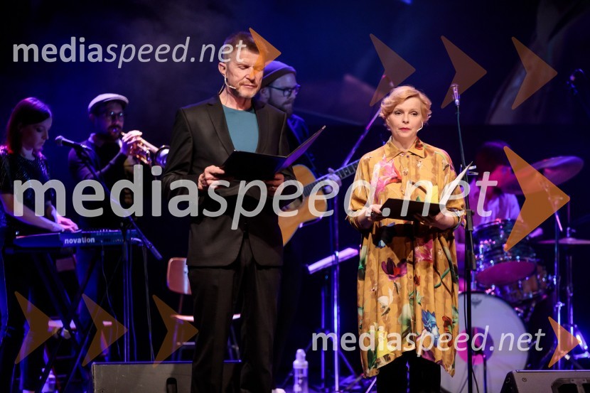  Borut  Veselko, igralec;  Vesna  Slapar, igralkaSklepna slovesnost 52. tedna slovenske drame