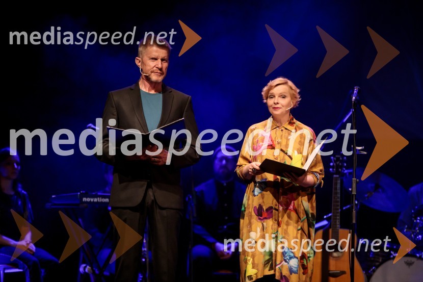  Borut  Veselko, igralec;  Vesna  Slapar, igralkaSklepna slovesnost 52. tedna slovenske drame