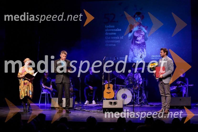  Vesna  Slapar, igralka;  Borut  Veselko, igralec;  ... Sklepna slovesnost 52. tedna slovenske drame