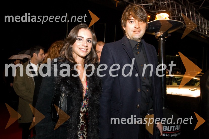 Simon Mali, frizer z življenjsko sopotnicoAl Gore v Sloveniji na zabavi Diners Black Card