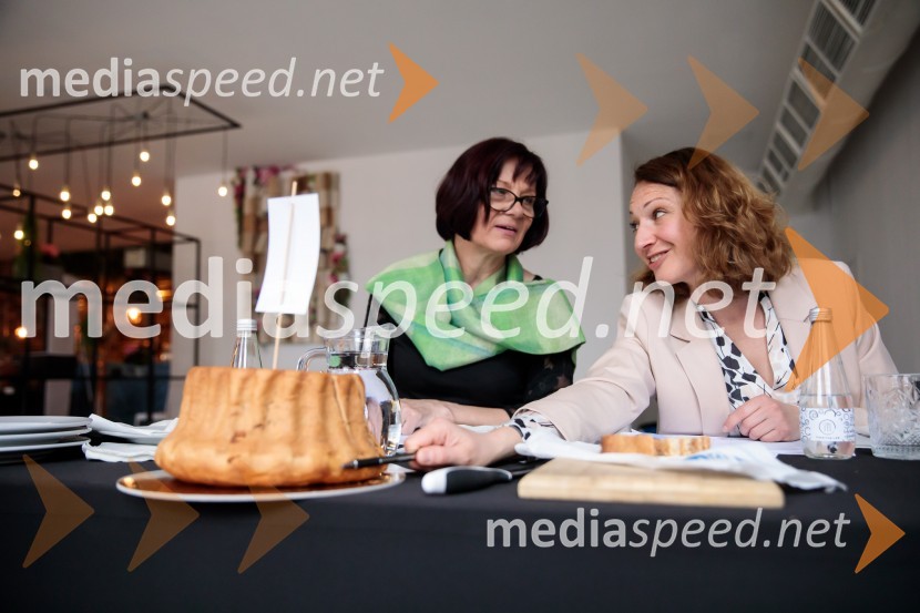  Mirjam Kavčič, direktorica Lesaffre Slovenija;  Janja Štrumbelj, La PoticaMojster potice - Fala kraljice 2022