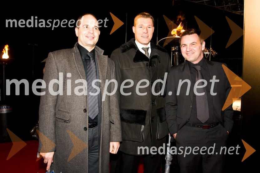 ..., ... in David Čeplak, član uprave Infonet media in predstavnik Radia 1Al Gore v Sloveniji na zabavi Diners Black Card