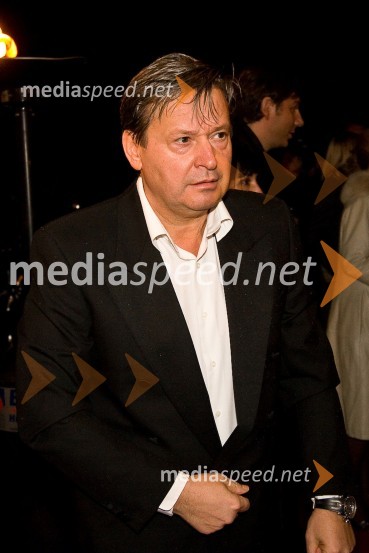 Matjaž Tomlje, poslovnež in lastnik revij Avto.šport ter Fashion AvenueAl Gore v Sloveniji na zabavi Diners Black Card