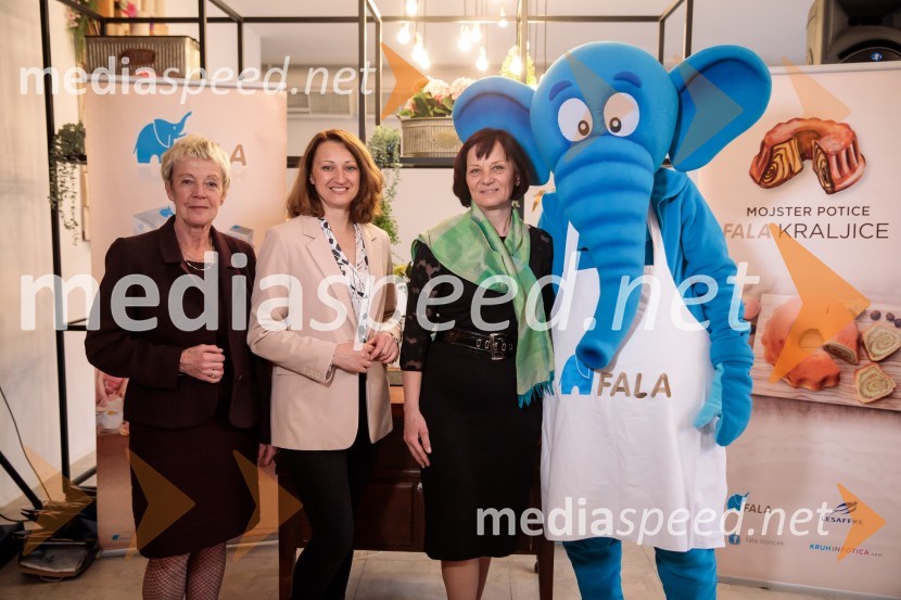 mag. Marlena Skvarča, višja predavateljica za področje prehrane na Oddelku za živilstvo, Biotehniška fakulteta, Univerza v Ljubljan;  Janja Štrumbelj, La Potica;  Mirjam Kavčič, direktorica Lesaffre SlovenijaMojster potice - Fala kraljice 2022