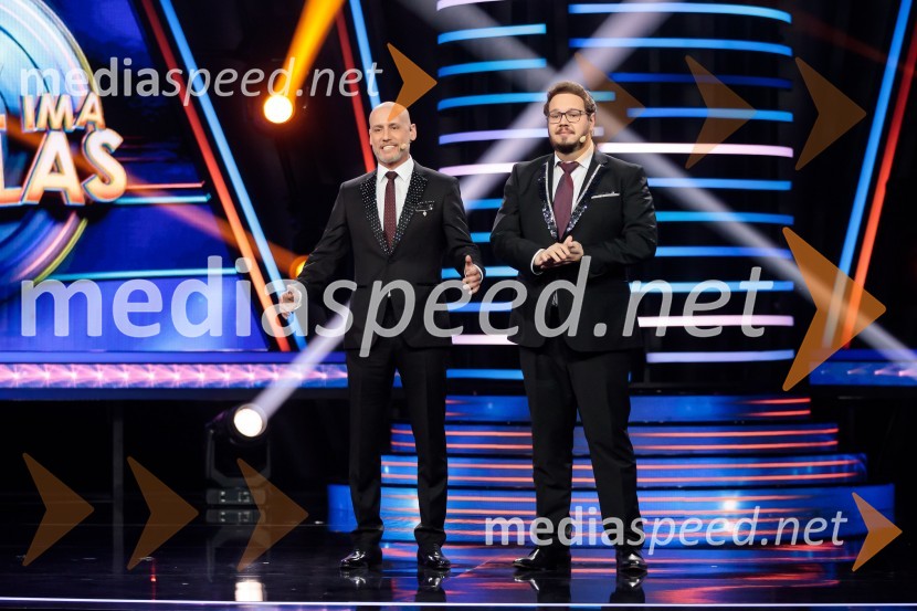  Peter Poles, televizijski voditelj;  Sašo Stare, stand up komik, voditeljZnan obraz ima svoj glas, 6. oddaja