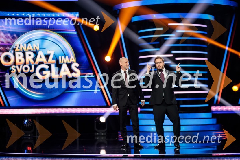  Peter Poles, televizijski voditelj;  Sašo Stare, stand up komik, voditeljZnan obraz ima svoj glas, 6. oddaja