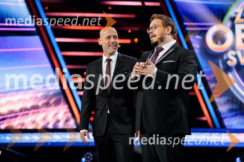  Peter Poles, televizijski voditelj;  Sašo Stare, stand up komik, voditeljZnan obraz ima svoj glas, 6. oddaja