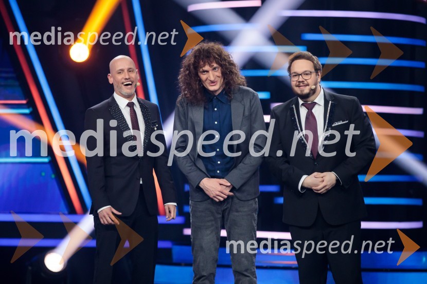  Peter Poles, televizijski voditelj;  Mario Pešić, pevec, skupina The Sticky Licks;  Sašo Stare, stand up komik, voditeljZnan obraz ima svoj glas, 6. oddaja