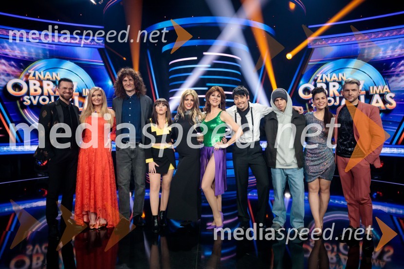  Andrej Škufca, štirikratni svetovni plesni prvak in plesni sodnik;  Helena Blagne, pevka;  Mario Pešić, pevec, skupina The Sticky Licks;  Adrijana Kamnik, pevka;  Nastja  Gabor, pevka;  Damjana Golavšek, pevka;  Rok Piletič, BQL;  Anej Piletič, BQL;  Ana Maria Mitić, stand up komičarka;  Klemen Bunderla, radijski voditelj, radio AktualZnan obraz ima svoj glas, 6. oddaja