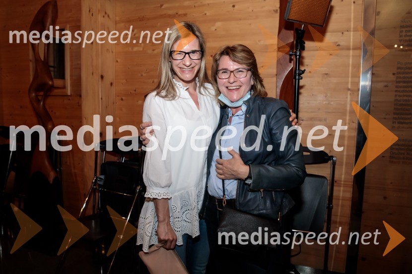   Ana Cergolj Kebler, Zavarovalnica Triglav;  Melita AmbrožičLado Ambrožič v pogovoru z Vesno Milek, Škrabčeva domačija