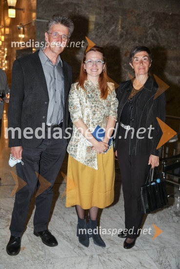  Joško Čuk, nekdanji direktor SNG Nova Gorica;  Tijana Grumić, dramatičarka;  Jasna Čuk Rupnik, zdravnica52 hertzov, premiera drame v SNG Nova Gorica