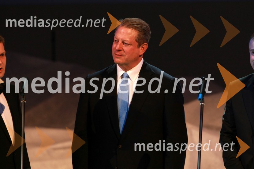 Al Gore, nekdanji ameriški podpredsednik in dobitnik Nobelove nagrade za mirAl Gore v Sloveniji na zabavi Diners Black Card