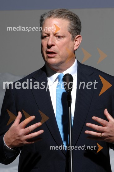 Al Gore, nekdanji ameriški podpredsednik in dobitnik Nobelove nagrade za mirAl Gore v Sloveniji na zabavi Diners Black Card