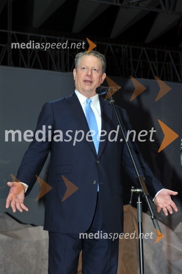 Al Gore, nekdanji ameriški podpredsednik in dobitnik Nobelove nagrade za mirAl Gore v Sloveniji na zabavi Diners Black Card