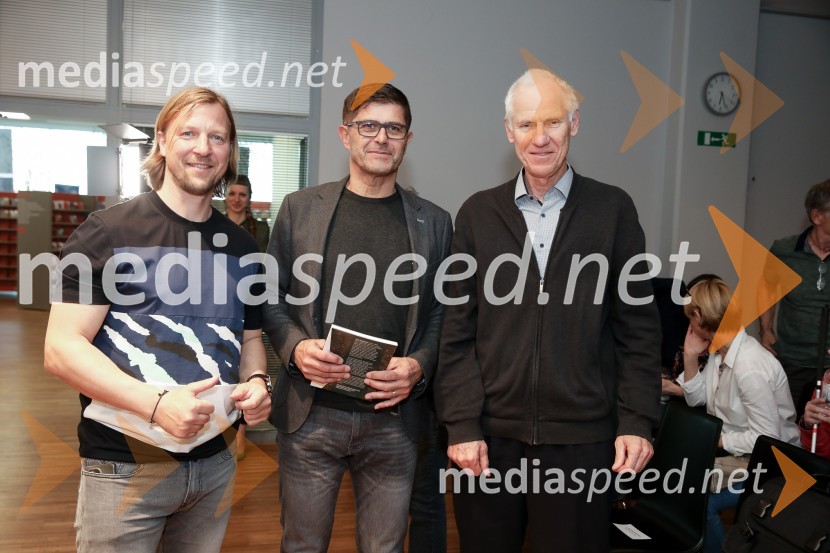  Primož Černilec, predsednik Planinskega društva Kranj ;  Matjaž Rakovec, župan Mestne občine Kranj;  ... Alpinistični dnevnik Nejca Zaplotnika, predstavitev knjige