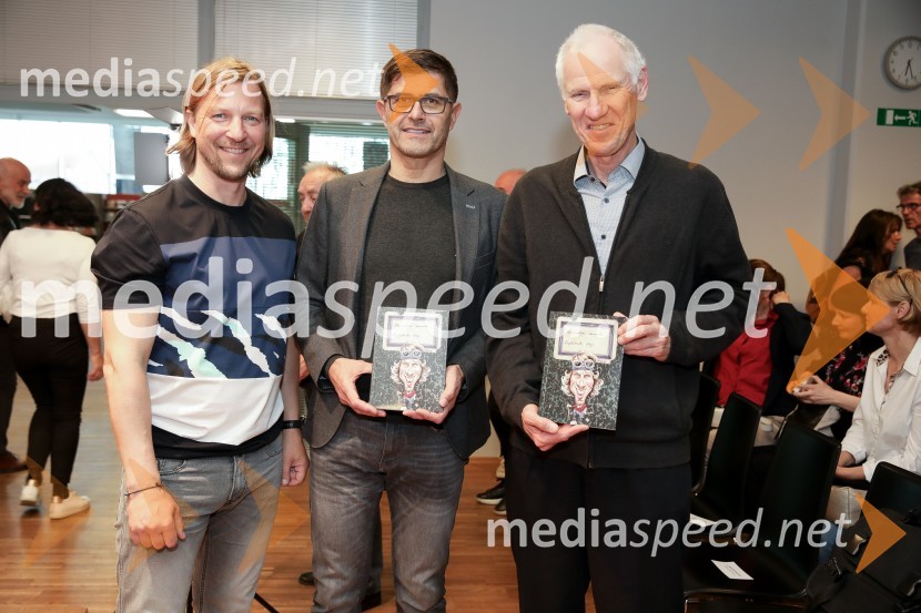  Primož Černilec, predsednik Planinskega društva Kranj ;  Matjaž Rakovec, župan Mestne občine Kranj;  ... Alpinistični dnevnik Nejca Zaplotnika, predstavitev knjige