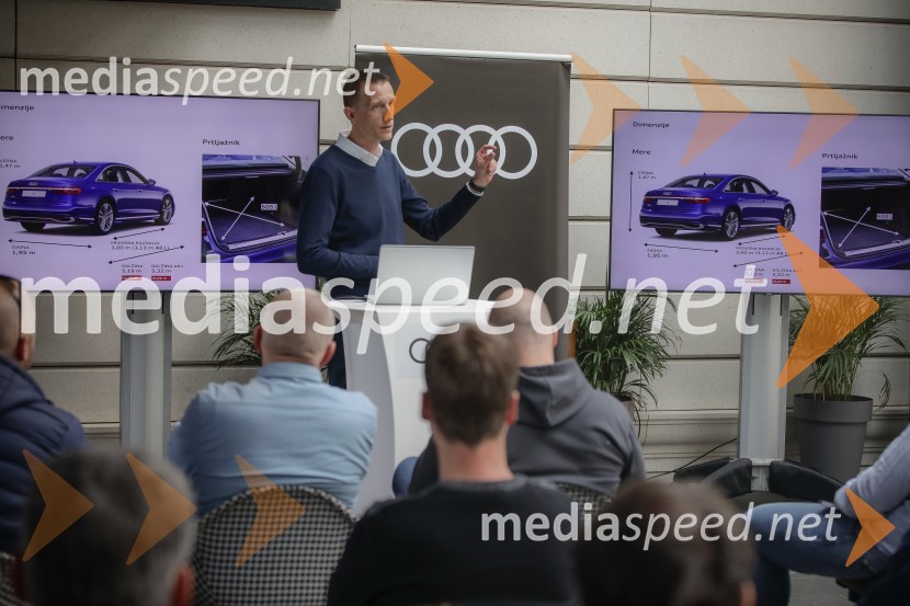 Audi A8, slovenska predstavitev