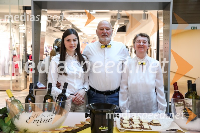  ... ;  Jurij Cvitanič, Vinogradništvo Cvitanič;  Slavica  Cvitanič, Vinogradništvo CvitaničPubeci v centru Aleja Ljubljana