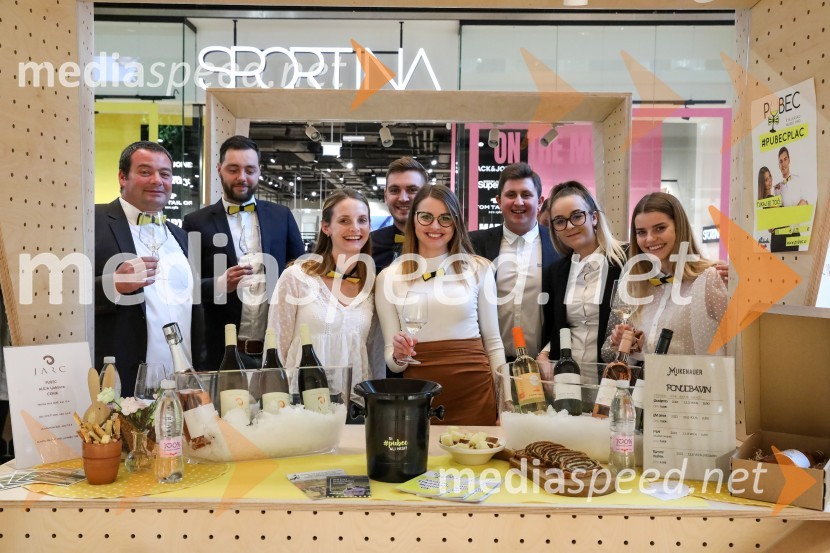  Dušan  Mulec, Vinogradništvo Mulec;  Aleksander Rigo, Rigo Vino;  Špela Jarc, Vino Jarc;  Adam  Valdhuber, Vino Valdhuber;  Lucija Mukenauer, 19. svečinska vinska kraljica, vino Mukenauer;  Aljaž  Leber, Vino Leber;  Nely Brina Belna;  Maruša Mukenauer, Vino MukenauerPubeci v centru Aleja Ljubljana