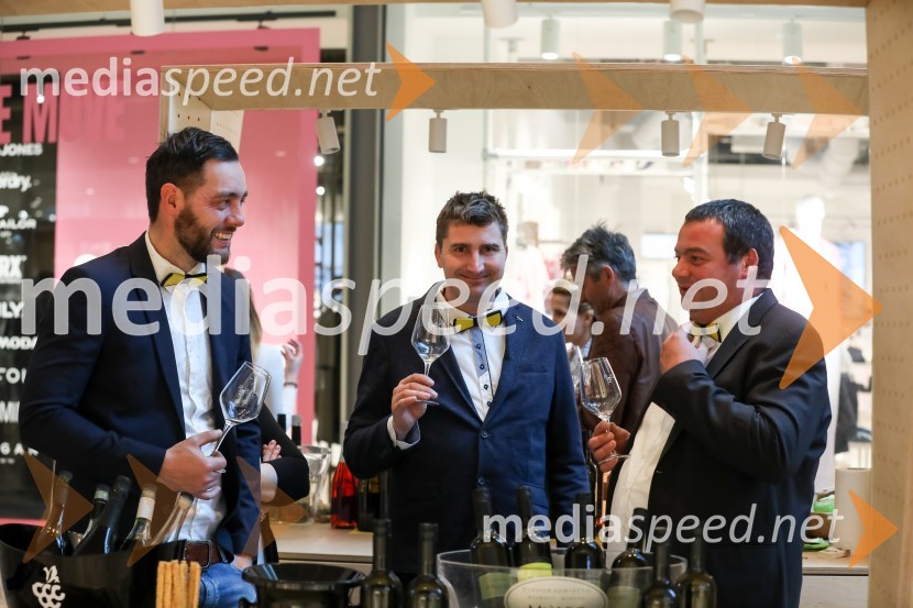  Aleksander Rigo, Rigo Vino;  Sandi  Fleisinger, Kmetija Fleisinger;  Dušan  Mulec, Vinogradništvo MulecPubeci v centru Aleja Ljubljana