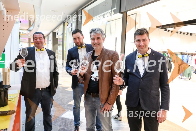  Dušan  Mulec, Vinogradništvo Mulec;  Aleksander Rigo, Rigo Vino;  Robert  Hafner, Vinarstvo Hafner;  Sandi  Fleisinger, Kmetija FleisingerPubeci v centru Aleja Ljubljana