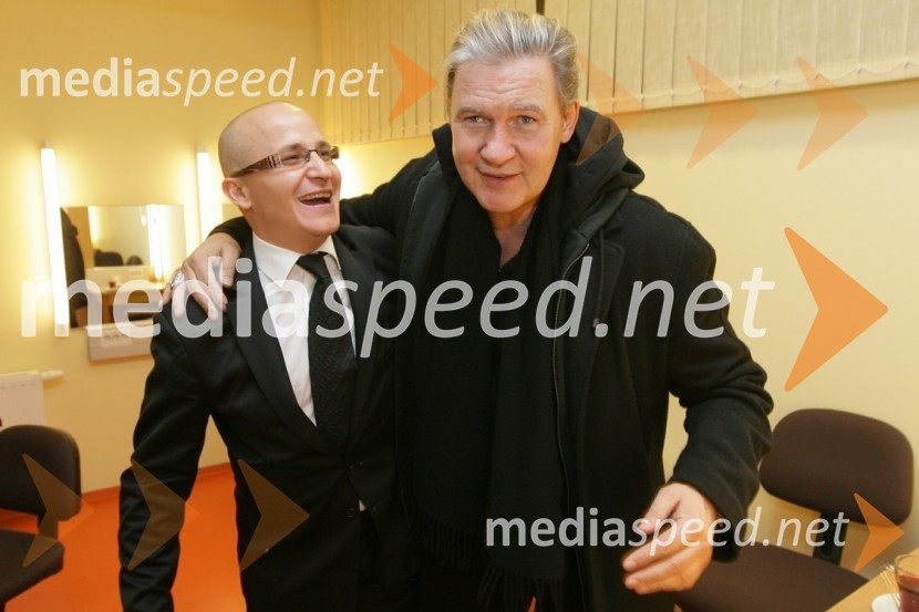 Gregor Jeza, predsednik uprave Hit Šentilj d.d. in Johnny Logan, pevecJohnny Logan in Bahia Dance Group, koncert ob prvi obletnici Casino Mond