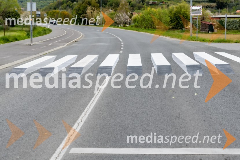 Tudi v občini Piran z novo 3D-zebro na šolski poti