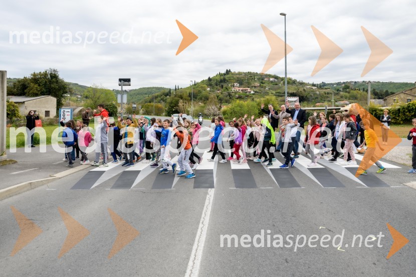 Tudi v občini Piran z novo 3D-zebro na šolski poti