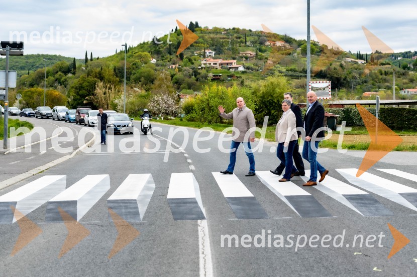 Tudi v občini Piran z novo 3D-zebro na šolski poti