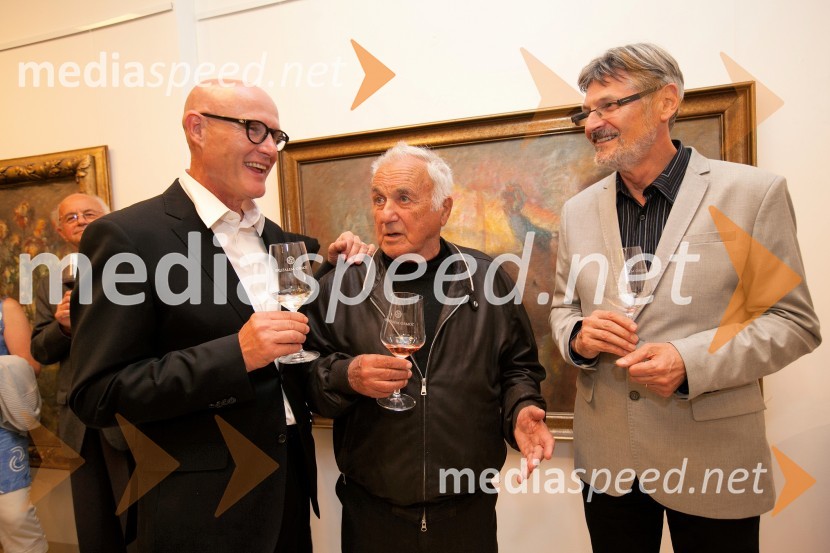  Emil Šarkanj, lastnik Galerije Hest, nekdanji predsednik Rotary kluba Maribor;  France Slana, slikar; dr.  Ferdinand Šerbelj, muzejski svetnikUmrl je France Slana, slovenski slikar