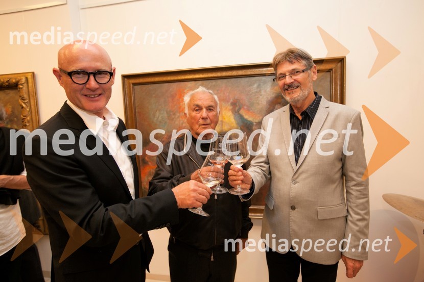  Emil Šarkanj, lastnik Galerije Hest, nekdanji predsednik Rotary kluba Maribor;  France Slana, slikar; dr.  Ferdinand Šerbelj, muzejski svetnikUmrl je France Slana, slovenski slikar