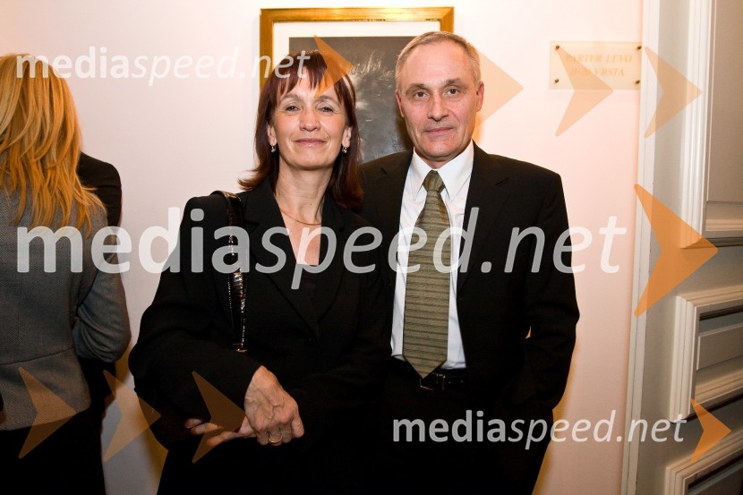 Barbara Brezigar, generalna državna tožilka z možem Bogoslavom BrezigarjemTradicionalni božični koncert Imago Sloveniae