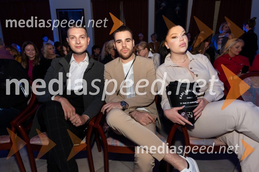  Damjan Murko, pevec;  Marko Škof, pevec;  Kim Begović, pevka, igralkaMesec mode v muzeju, modna revija